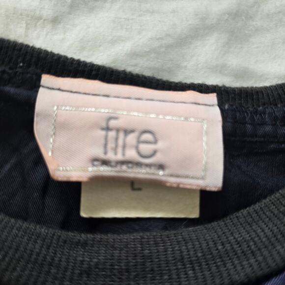 Vintage Womens Paint Splatter Black Satin Sweatshirt Size L made in USA - Picture 5 of 8